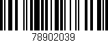 Código de barras (EAN, GTIN, SKU, ISBN): '78902039'