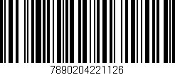 Código de barras (EAN, GTIN, SKU, ISBN): '7890204221126'