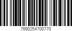 Código de barras (EAN, GTIN, SKU, ISBN): '7890254700770'