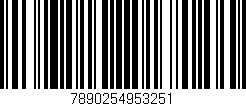 Código de barras (EAN, GTIN, SKU, ISBN): '7890254953251'