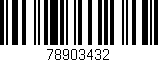 Código de barras (EAN, GTIN, SKU, ISBN): '78903432'