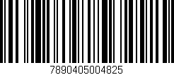 Código de barras (EAN, GTIN, SKU, ISBN): '7890405004825'