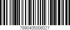 Código de barras (EAN, GTIN, SKU, ISBN): '7890405006027'