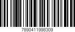Código de barras (EAN, GTIN, SKU, ISBN): '7890411998309'