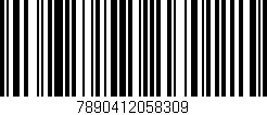 Código de barras (EAN, GTIN, SKU, ISBN): '7890412058309'