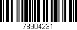 Código de barras (EAN, GTIN, SKU, ISBN): '78904231'
