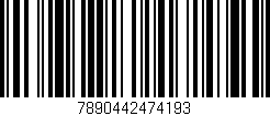 Código de barras (EAN, GTIN, SKU, ISBN): '7890442474193'
