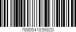 Código de barras (EAN, GTIN, SKU, ISBN): '7890541035820'