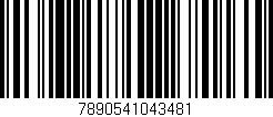 Código de barras (EAN, GTIN, SKU, ISBN): '7890541043481'