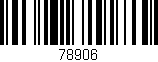 Código de barras (EAN, GTIN, SKU, ISBN): '78906'