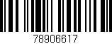 Código de barras (EAN, GTIN, SKU, ISBN): '78906617'