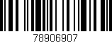 Código de barras (EAN, GTIN, SKU, ISBN): '78906907'