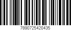 Código de barras (EAN, GTIN, SKU, ISBN): '7890725420435'