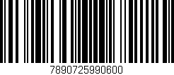 Código de barras (EAN, GTIN, SKU, ISBN): '7890725990600'