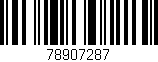 Código de barras (EAN, GTIN, SKU, ISBN): '78907287'