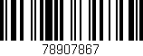 Código de barras (EAN, GTIN, SKU, ISBN): '78907867'