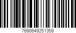 Código de barras (EAN, GTIN, SKU, ISBN): '7890849251359'