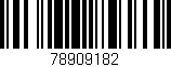 Código de barras (EAN, GTIN, SKU, ISBN): '78909182'