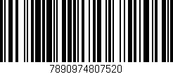 Código de barras (EAN, GTIN, SKU, ISBN): '7890974807520'