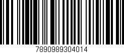 Código de barras (EAN, GTIN, SKU, ISBN): '7890989304014'