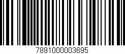 Código de barras (EAN, GTIN, SKU, ISBN): '7891000003695'