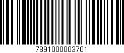Código de barras (EAN, GTIN, SKU, ISBN): '7891000003701'