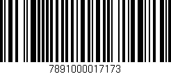 Código de barras (EAN, GTIN, SKU, ISBN): '7891000017173'