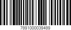 Código de barras (EAN, GTIN, SKU, ISBN): '7891000039489'