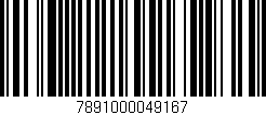 Código de barras (EAN, GTIN, SKU, ISBN): '7891000049167'