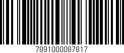 Código de barras (EAN, GTIN, SKU, ISBN): '7891000087817'