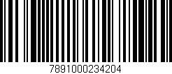 Código de barras (EAN, GTIN, SKU, ISBN): '7891000234204'