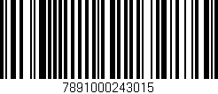 Código de barras (EAN, GTIN, SKU, ISBN): '7891000243015'
