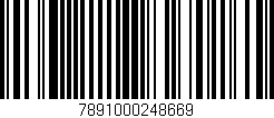 Código de barras (EAN, GTIN, SKU, ISBN): '7891000248669'