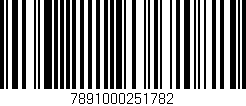 Código de barras (EAN, GTIN, SKU, ISBN): '7891000251782'