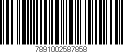 Código de barras (EAN, GTIN, SKU, ISBN): '7891002587858'
