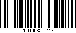 Código de barras (EAN, GTIN, SKU, ISBN): '7891006343115'