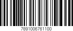 Código de barras (EAN, GTIN, SKU, ISBN): '7891006761100'