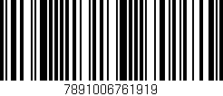 Código de barras (EAN, GTIN, SKU, ISBN): '7891006761919'