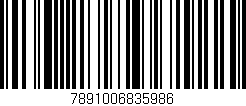 Código de barras (EAN, GTIN, SKU, ISBN): '7891006835986'