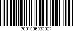 Código de barras (EAN, GTIN, SKU, ISBN): '7891006863927'