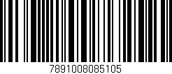 Código de barras (EAN, GTIN, SKU, ISBN): '7891008085105'