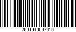 Código de barras (EAN, GTIN, SKU, ISBN): '7891010007010'