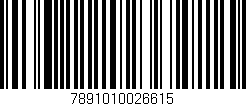 Código de barras (EAN, GTIN, SKU, ISBN): '7891010026615'