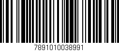 Código de barras (EAN, GTIN, SKU, ISBN): '7891010038991'