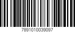 Código de barras (EAN, GTIN, SKU, ISBN): '7891010039097'