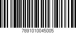 Código de barras (EAN, GTIN, SKU, ISBN): '7891010045005'