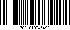 Código de barras (EAN, GTIN, SKU, ISBN): '7891010245498'