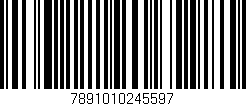 Código de barras (EAN, GTIN, SKU, ISBN): '7891010245597'