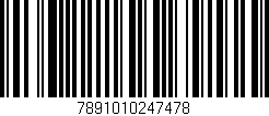 Código de barras (EAN, GTIN, SKU, ISBN): '7891010247478'