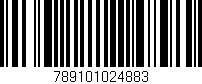 Código de barras (EAN, GTIN, SKU, ISBN): '789101024883'
